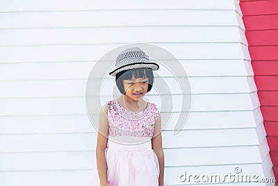 Smiling beautiful girl portrait stock photo Stock Photo