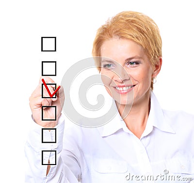 Smiling business woman Stock Photo