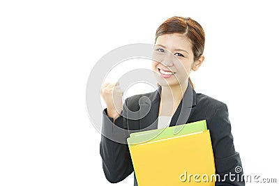 Smiling business woman Stock Photo