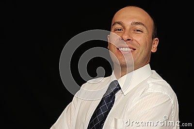 Smiling businessman Stock Photo