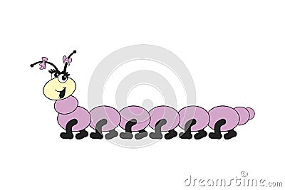 Smiling centipede Stock Photo