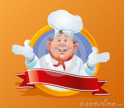 Smiling chef Vector Illustration