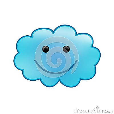 Smiling cloud Stock Photo