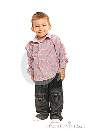 Smiling elegant toddler Stock Photo