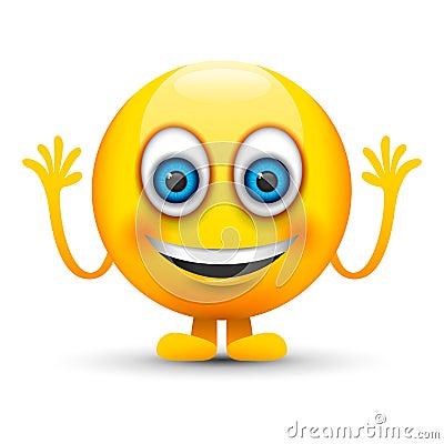 Smiling emoji Vector Illustration