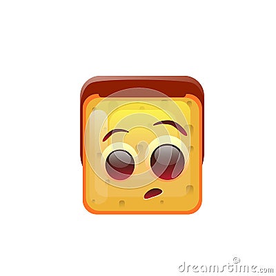 Smiling Emoticon Face Surprised Emotion Icon Vector Illustration