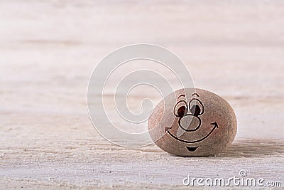 Smiling emoticon Stock Photo