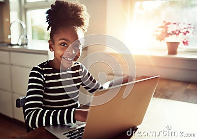 Smiling friendly young black african girl Stock Photo