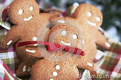 Smiling ginger bread Stock Photo