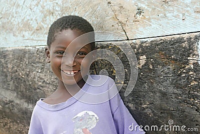 Smiling girl in Ghana Editorial Stock Photo