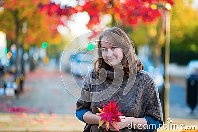 Smiling girl in Notting Hill Stock Photo
