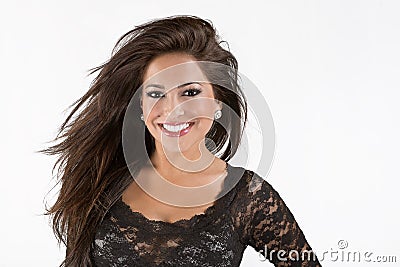 Smiling gorgeous woman Stock Photo