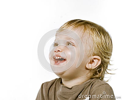 Smiling happy boy portrait Stock Photo