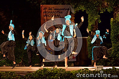 Classical dancers of India stage performance Editorial Stock Photo