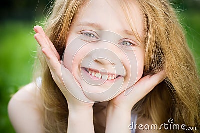 Smiling little girl Stock Photo