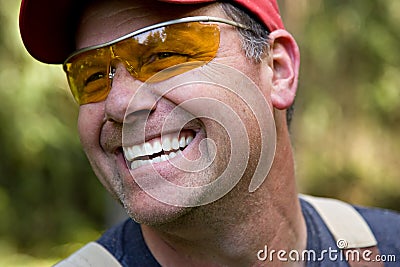 Smiling Man worker Stock Photo