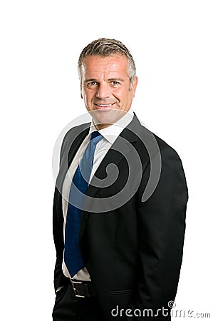 Smiling mature businessman Stock Photo