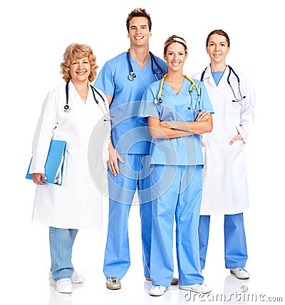 Smiling medical nurse Stock Photo