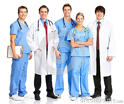 Smiling medical people Stock Photo