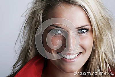 Smiling portrait of a gorgeous female model Stock Photo