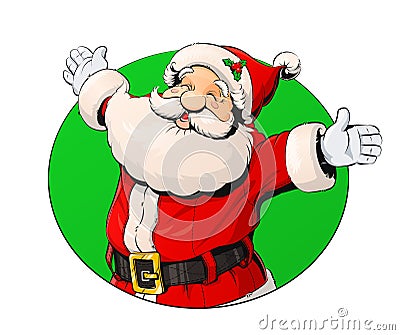 Smiling Santa Claus Vector Illustration