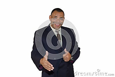 Smiling senior African-American businessman Stock Photo