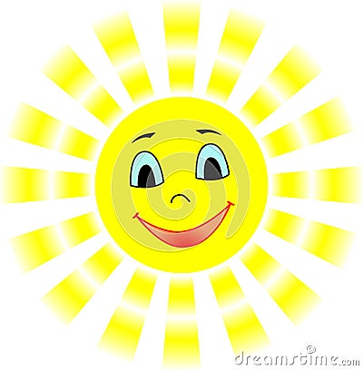 Smiling sun Stock Photo