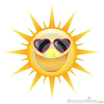 SMILING SUN Stock Photo