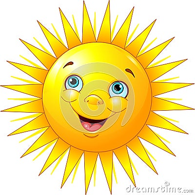 Smiling sun Vector Illustration