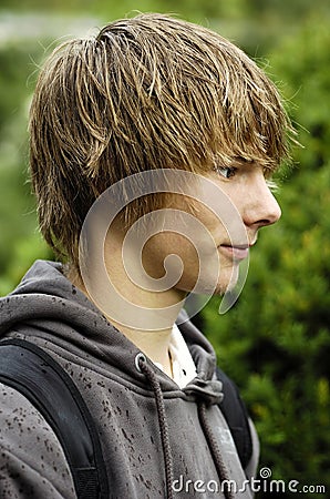 Smiling teenager Stock Photo