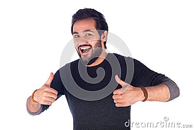 Smiling young man Stock Photo