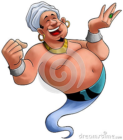 Smilley genie Stock Photo