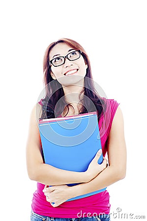 Smilling college student Stock Photo