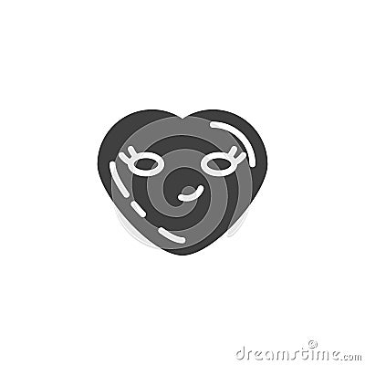 Smirking face emoji vector icon Vector Illustration