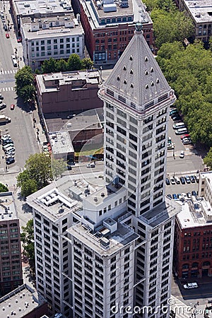 Smith Tower in Seattle Editorial Stock Photo