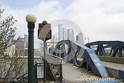 Smithfield street bridge Editorial Stock Photo