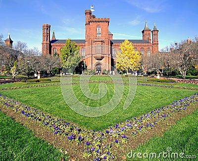 Smithsonian Castle Washington DC Editorial Stock Photo