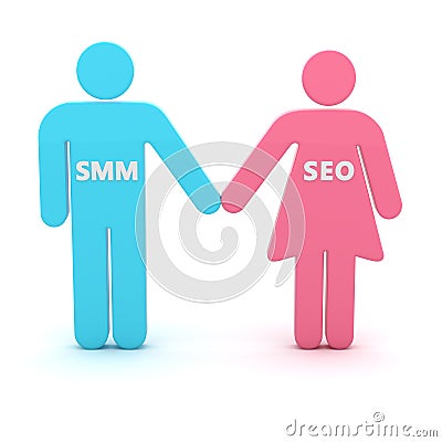 SMM and SEO Stock Photo