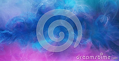 smog leak sorcery spell blue magenta steam blend Stock Photo