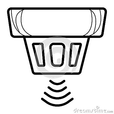 Smoke alarm system vector Stock Photo