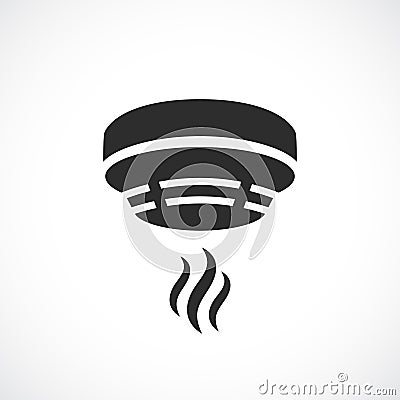 Smoke alarm system vector symbol Vector Illustration