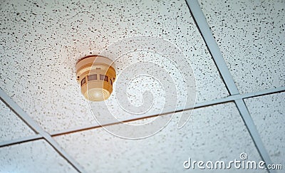 Smoke alarms in public buildings or offices Stock Photo