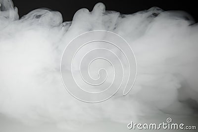Smoke background and dense fog Stock Photo