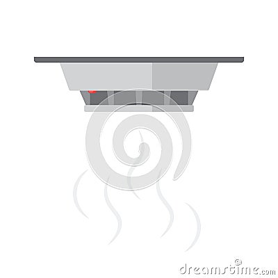 Smoke detector icon Vector Illustration