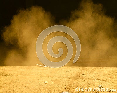 Smoke and Dust Stock Photo