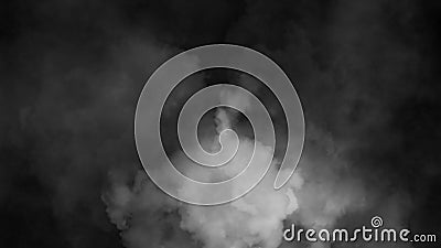 Fog and mist effect on black background. Smoke texture Stock Photo