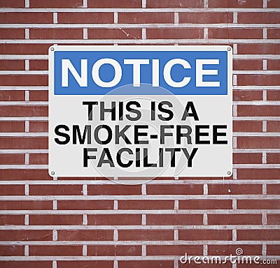 Smoke-Free Workplace Stock Photo
