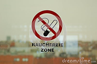 Smoke free zone Stock Photo