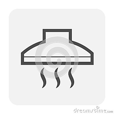 Kitchen hood vector icon design isolated on white background. Vector Illustration