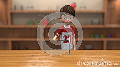 Burning Incense stick and producing fragrant smoke 3d illustration Stock Photo